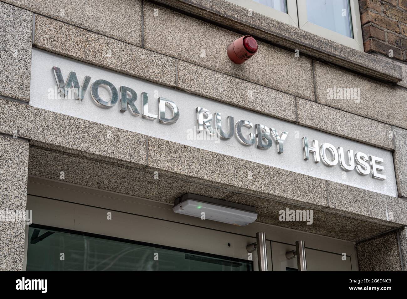 Dublin City, Dublin, Irlande, 28 juin 2021. Bureau du World Rugby à Dublin Banque D'Images