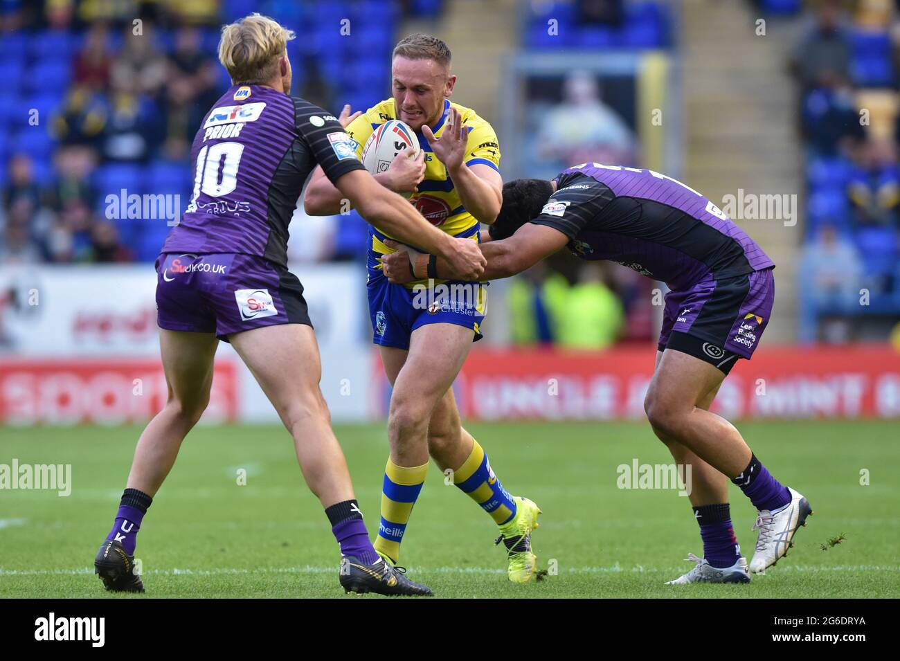 Warrington, Royaume-Uni. 05e juillet 2021. Mike Cooper (10), de Warrington Wolves, dans le cadre du Th Tacken Prior (10), de Leeds Rhinos, à Warrington, au Royaume-Uni, le 7/5/2021. (Photo de Richard long/ RL Photography/News Images/Sipa USA) crédit: SIPA USA/Alay Live News Banque D'Images