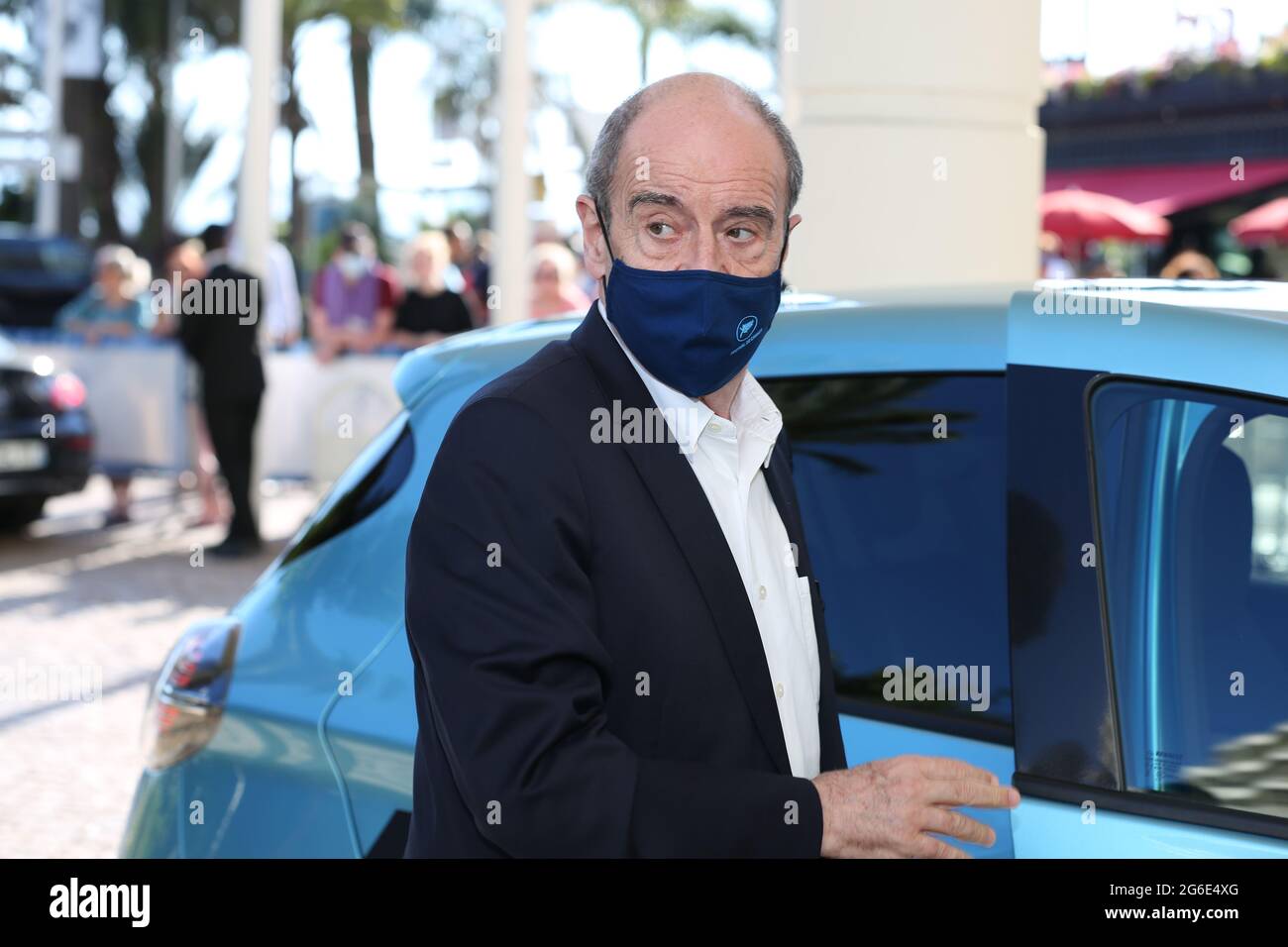 Cannes, France. 05e juillet 2021. Festival de Cannes le président PIERRE LESCURE assiste au dîner du jury officiel un jour avant l'ouverture du 74e Festival annuel de Cannes le 5 juillet 2021 à Cannes, France crédit: Mickael Chavet/Alay Live News Banque D'Images