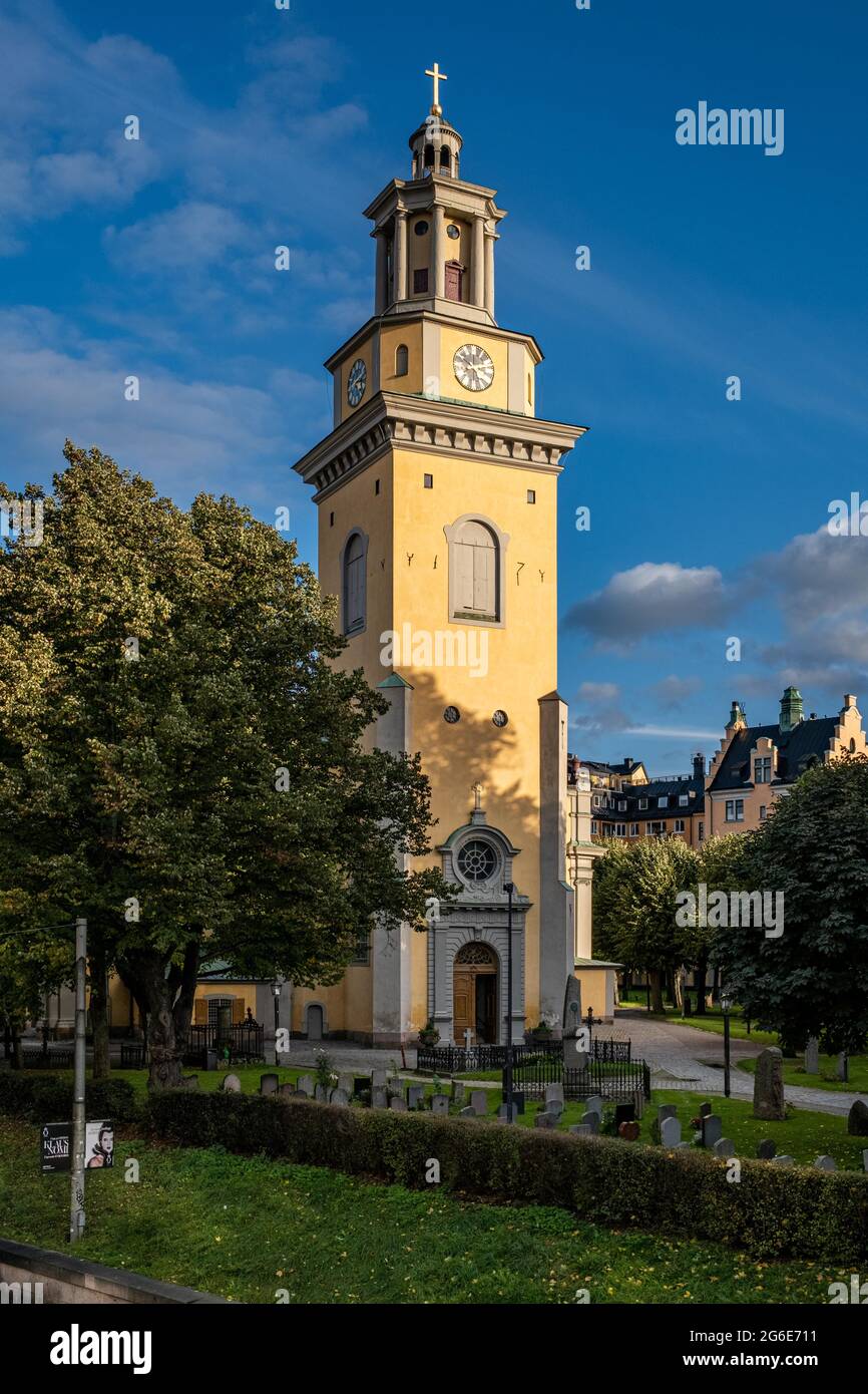 Église Sainte-Marie-Magdalena, Stockholm, Suède Banque D'Images