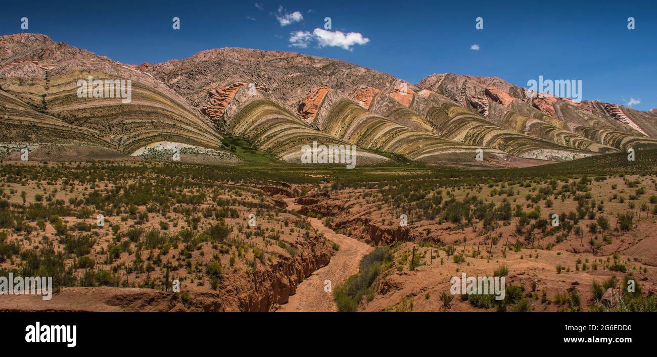 El espinazo del diablo (l’épine dorsale du diable), Jujuy, Puna Argentina. Banque D'Images