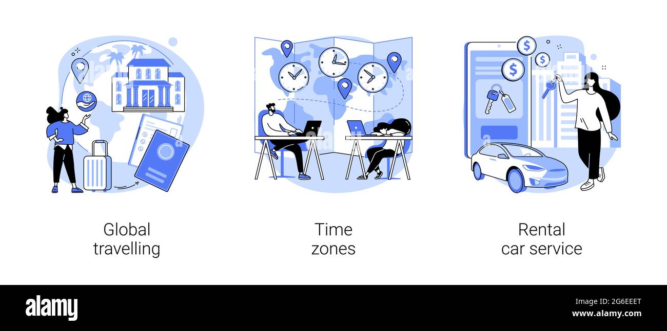 Le tourisme international résumé concept illustrations vectorielles. Illustration de Vecteur