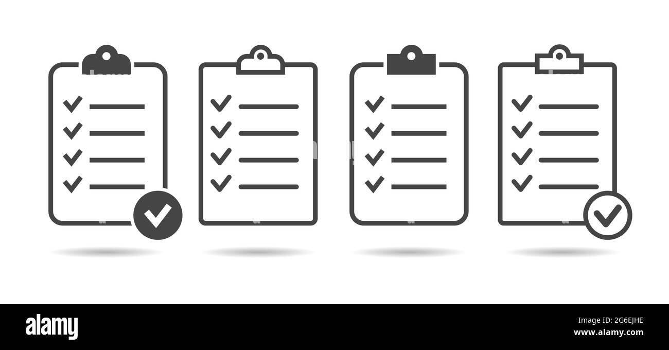 Tableau de liste de sélection Illustration de Vecteur