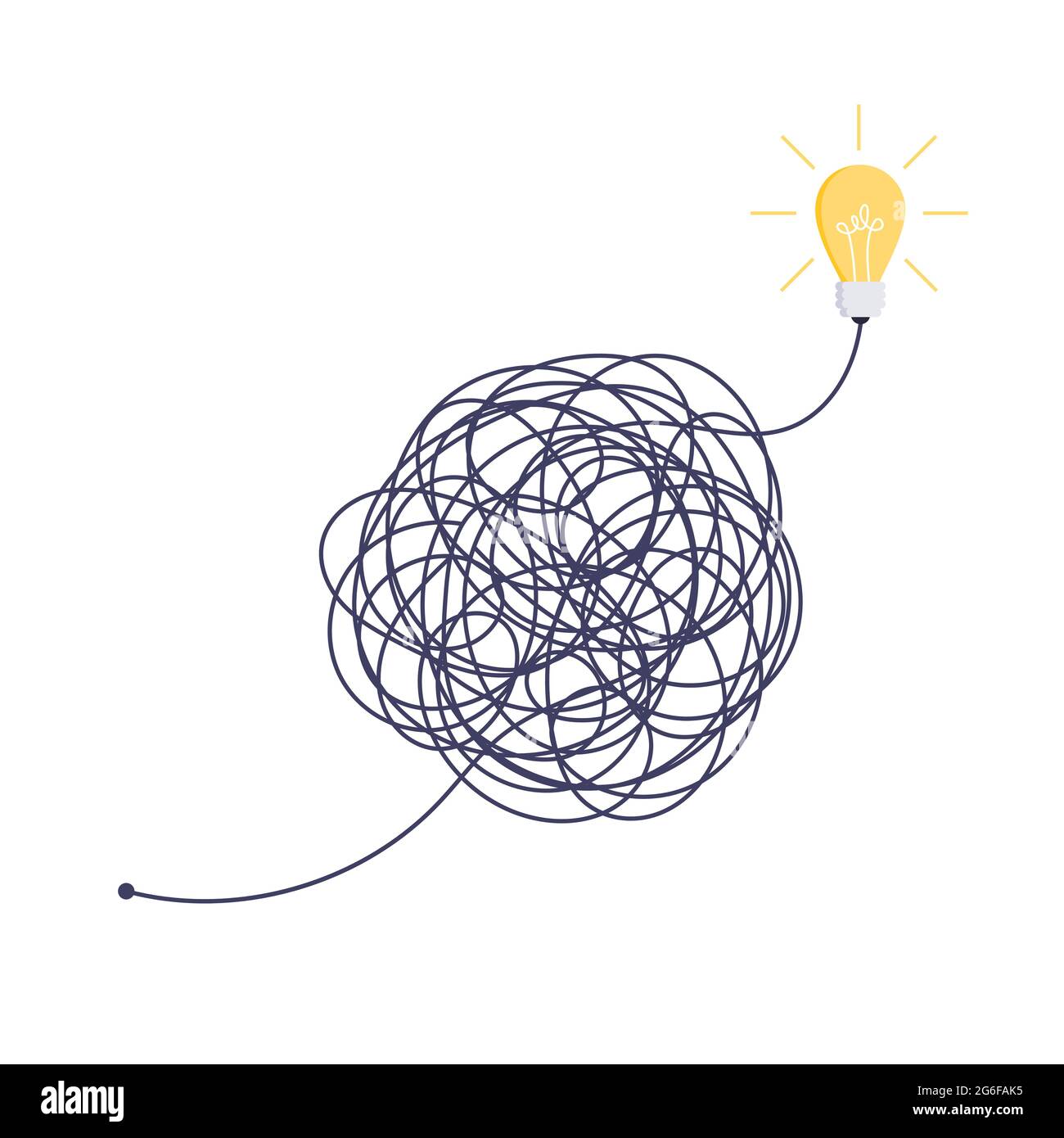 Idée De Dessin Aesthetic Facile Complexe facile méthode simple du début à l'idée. Chaos simplification,  résolution de problèmes et solutions d'affaires idée de recherche  illustration de vecteur de concept Image Vectorielle Stock - Alamy