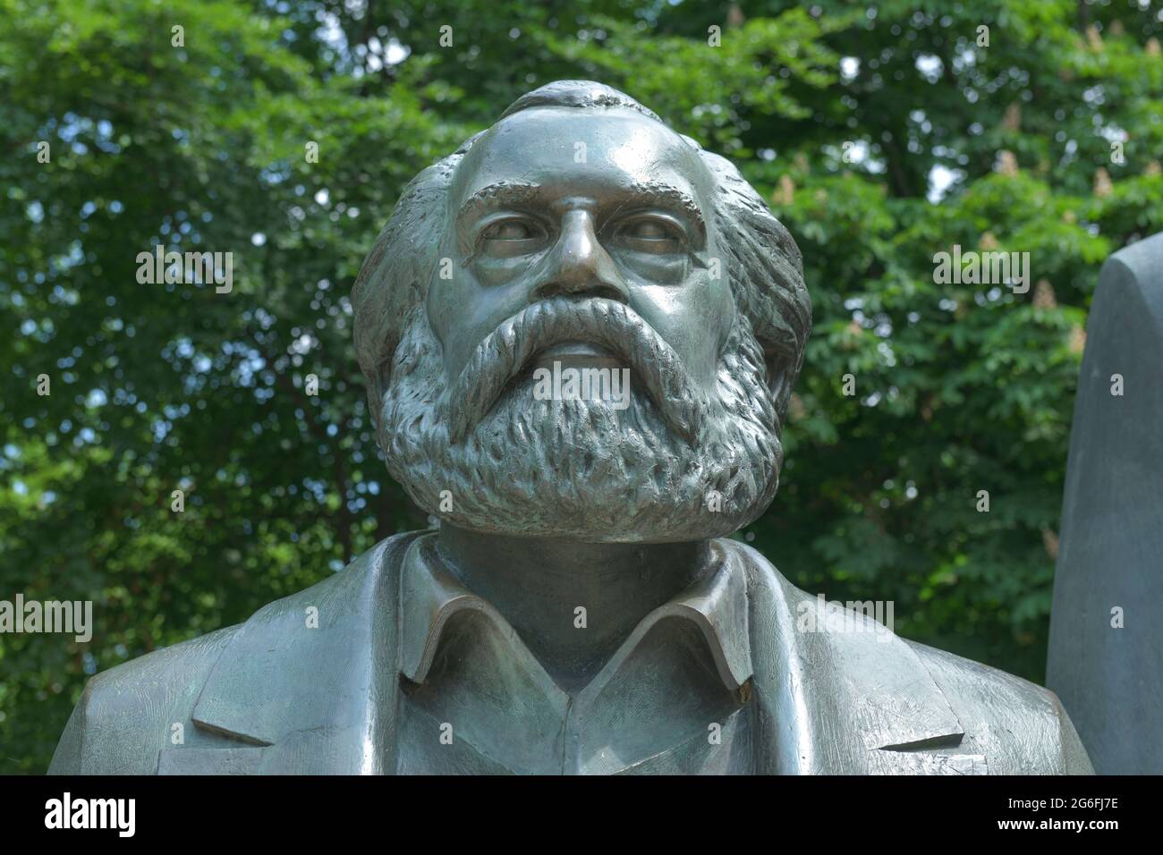 Denkmal-Marx-Engels, Karl-Liebknecht-Strasse, Mitte, Berlin, Deutschland Banque D'Images