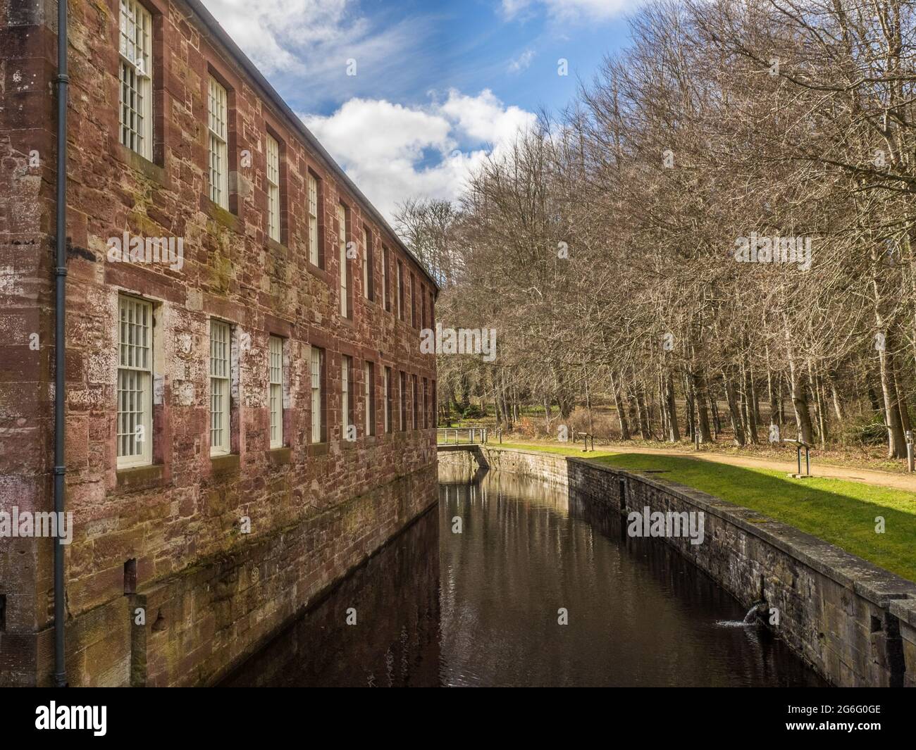 Stanley Mills Le Perthshire Scotland eau Historique powered by manufacture de coton sur les rives de la rivière Tay Banque D'Images