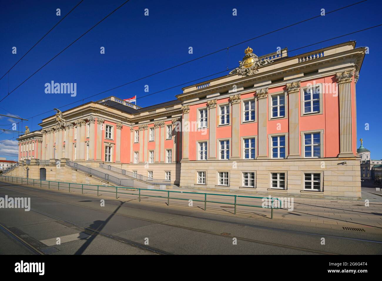 Potsdam City Palace, siège du gouvernement de l'Etat de Brandebourg , Allemagne, Brandebourg, Alten Markt , Potsdam Banque D'Images