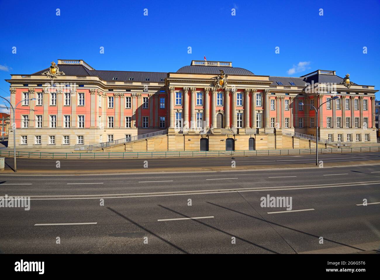 Potsdam City Palace, siège du gouvernement de l'Etat de Brandebourg , Allemagne, Brandebourg, Alten Markt , Potsdam Banque D'Images