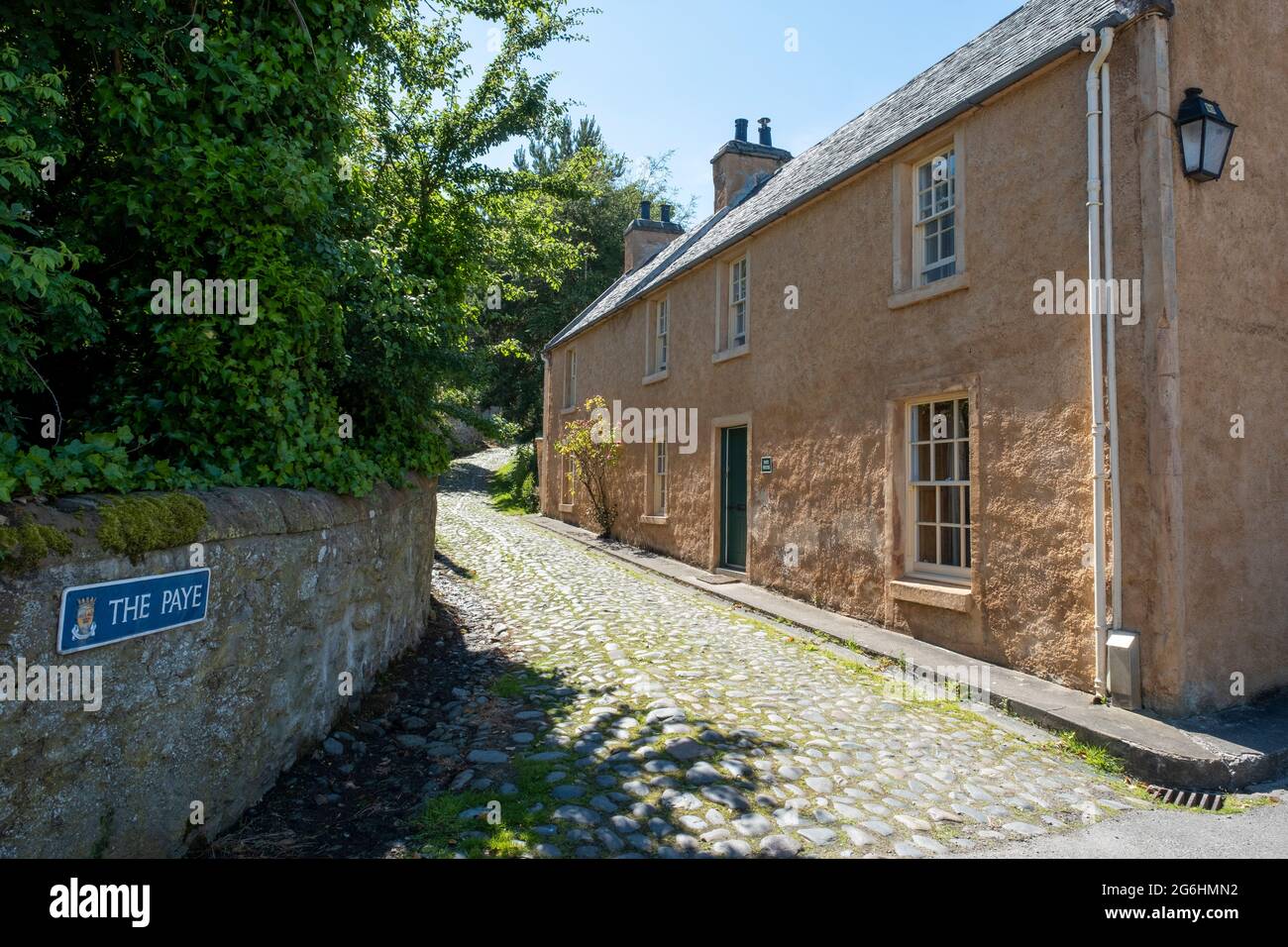 Scène de rue, village de Cromarty sur l'île Noire, Écosse, Royaume-Uni. Banque D'Images Scène de rue, village de Cromarty sur l'île Noire, Écosse, Royaume-Uni. Banque D'Images