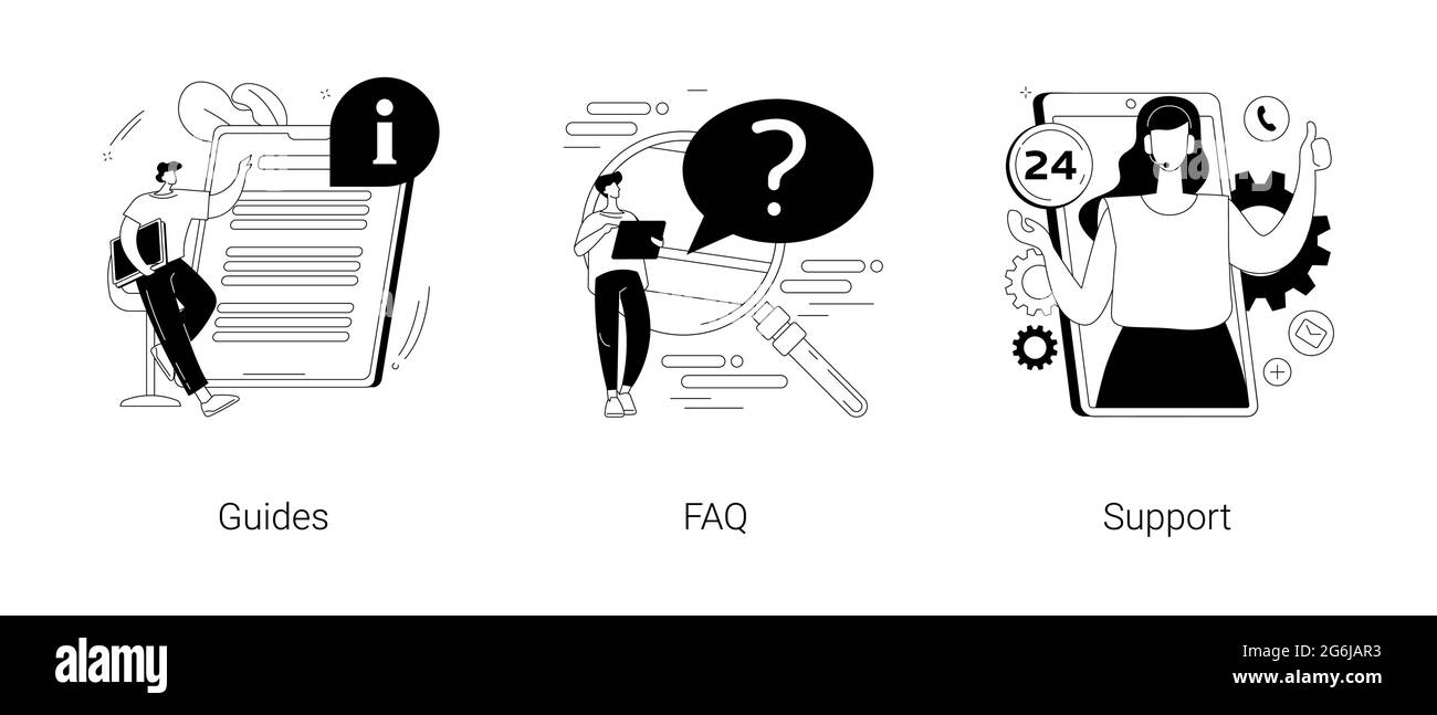 Illustrations vectorielles abstraites de concept de la barre de menus du site Web. Illustration de Vecteur