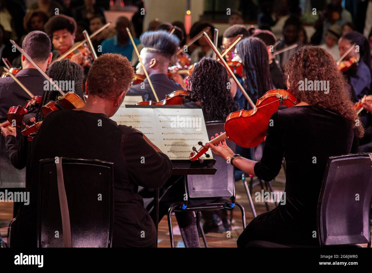 Chineke ! Juniors Orchestra au Southbank Centre, Londres Banque D'Images