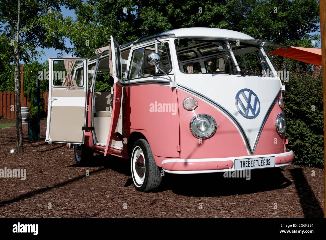 1965 Volkswagen bus Camper Banque D'Images