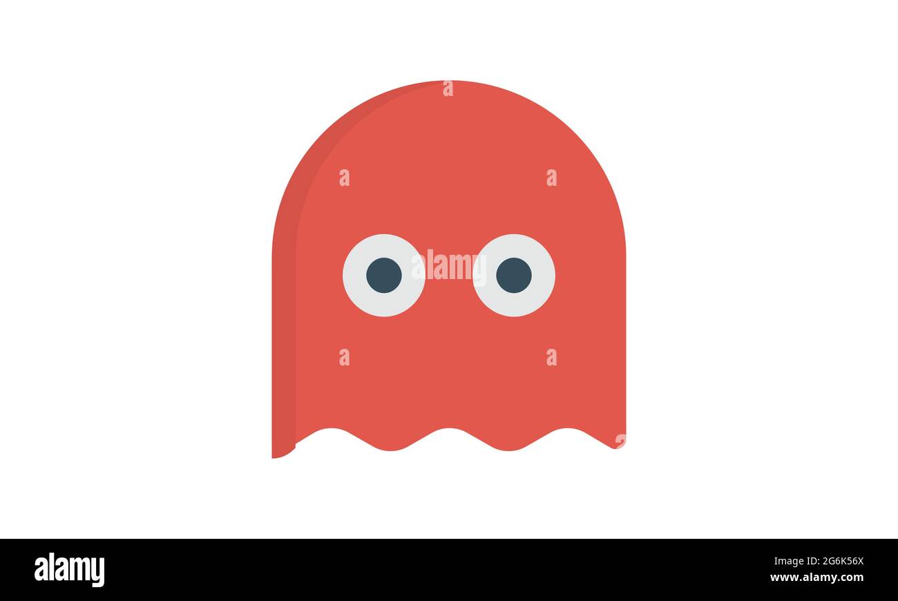 Image vectorielle plate de style icône fantôme Illustration de Vecteur