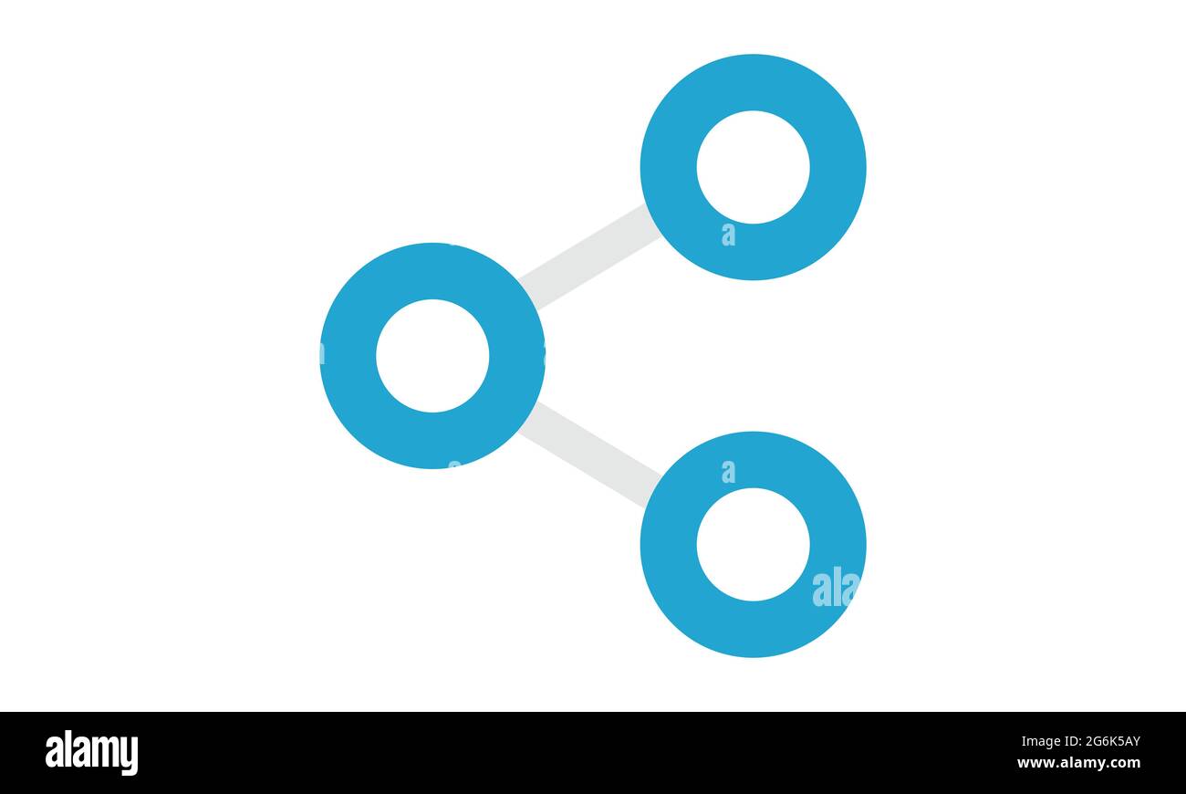 Partager le symbole de l'icône image vectorielle de conception simple Illustration de Vecteur