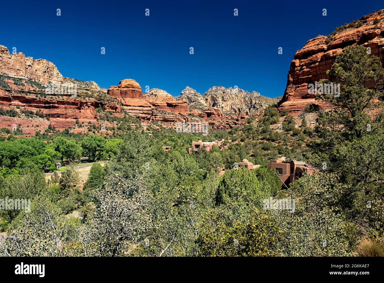 Enchantement Resort et Boynton Canyon, Sedona, Arizona, États-Unis Banque D'Images