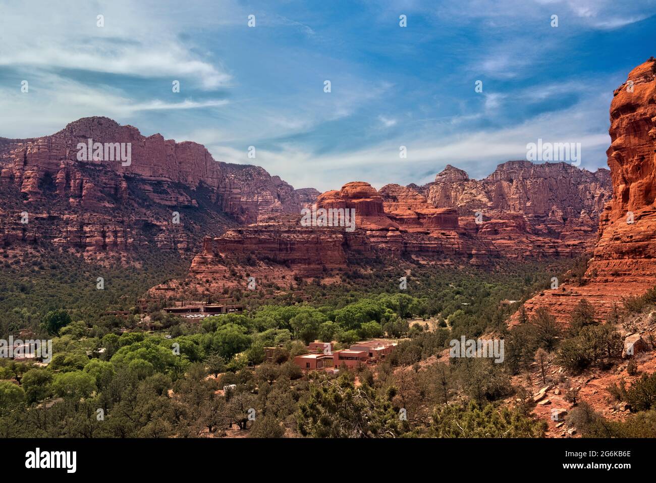 Enchantement Resort et Boynton Canyon, Sedona, Arizona, États-Unis Banque D'Images