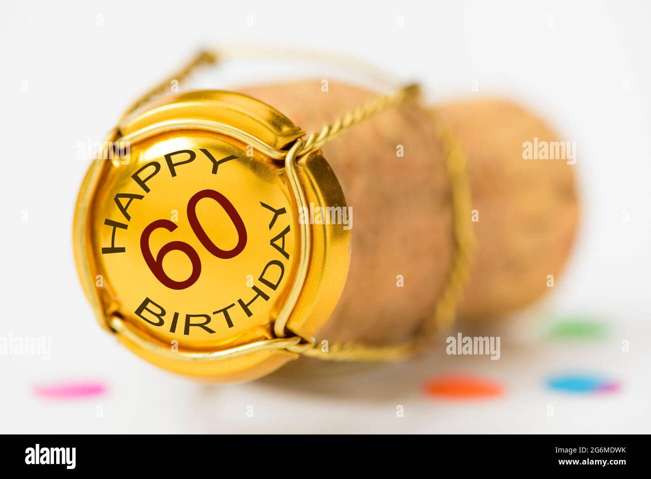 félicitations à l'occasion du 60e anniversaire Banque D'Images