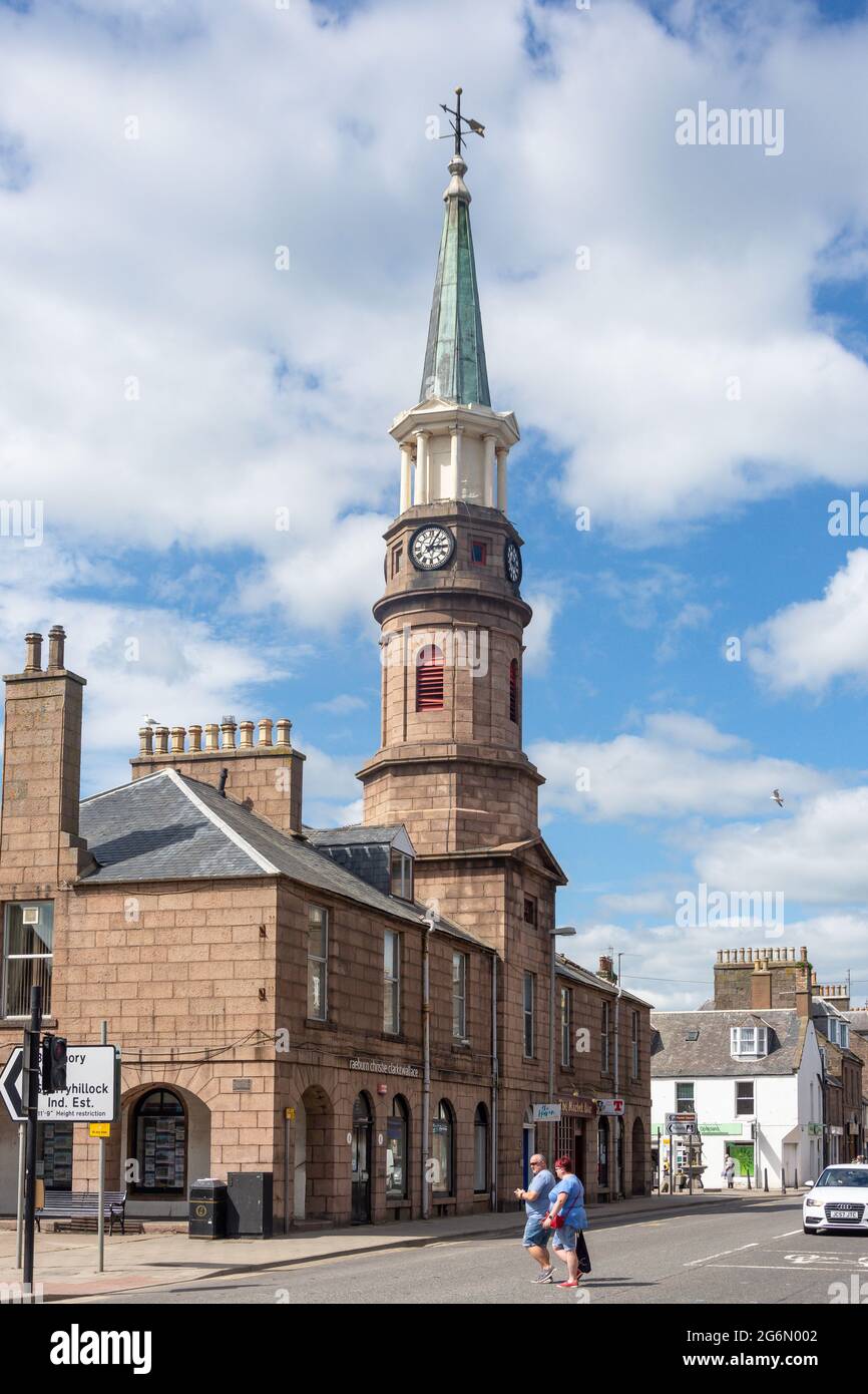 Market Square, Stonehaven, Aberdeenshire, Écosse, Royaume-Uni Banque D'Images