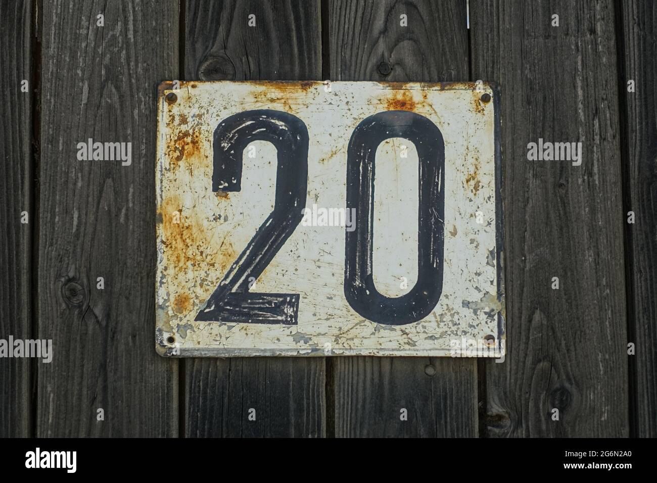 Zahl, Ziffer, Nummer 20 // Numéro 20 Banque D'Images