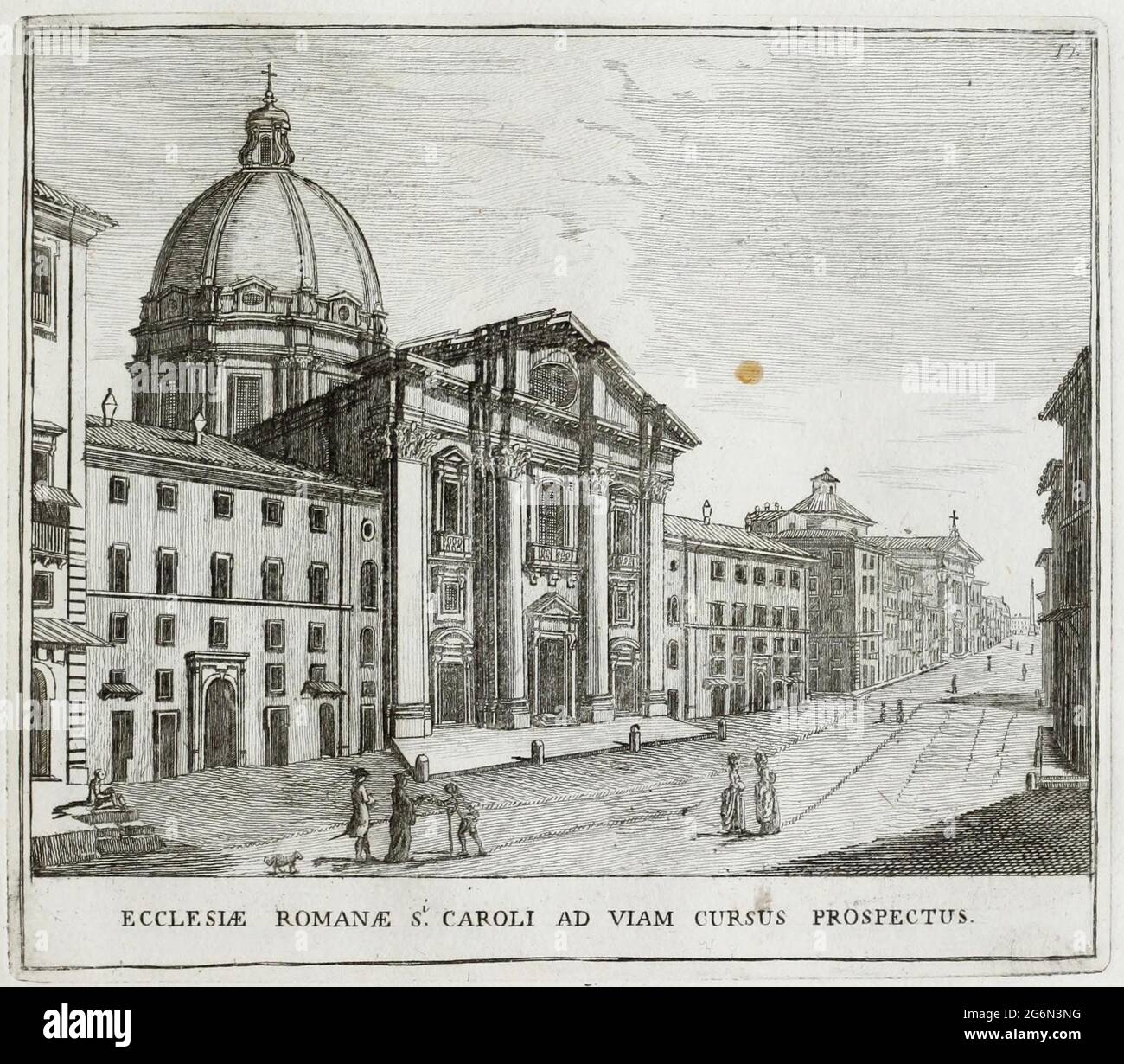 San Carlo Alle Quattro Fontane, Sankt Karl BEI den vier Brunnen, War eine Kirche auf dem Scheitel des Quirinals in ROM, historisches ROM, Italien, Calcografia di Roma, Serafino Giovannini, 1779 / historique Rome, Italie, San Carlo Alle Quattro Fontane, Saint Charles aux quatre Fontaines, était une église au sommet du Quirinal à Rome, Historisch, historique, numérique reproduction améliorée d'un original du 18ème siècle / numérique Reproduktion einer Originalvorlage aus dem 18. Jahrhundert, Originaldatum nicht bekannt, Banque D'Images