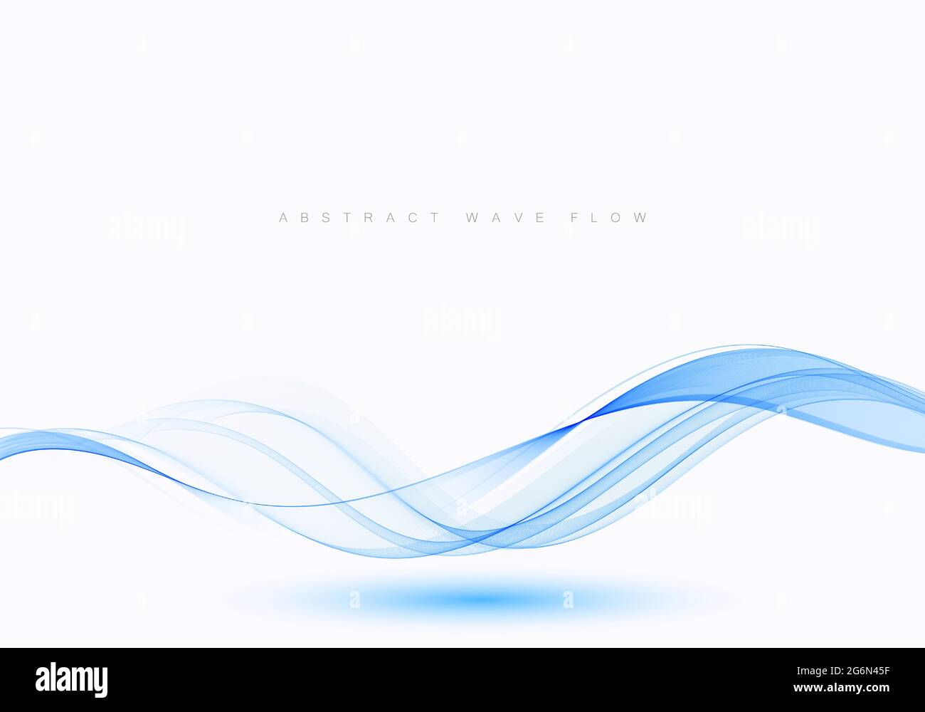 Fond vectoriel de la courbe bleue abstraite flux de la vague bleue Illustration de Vecteur