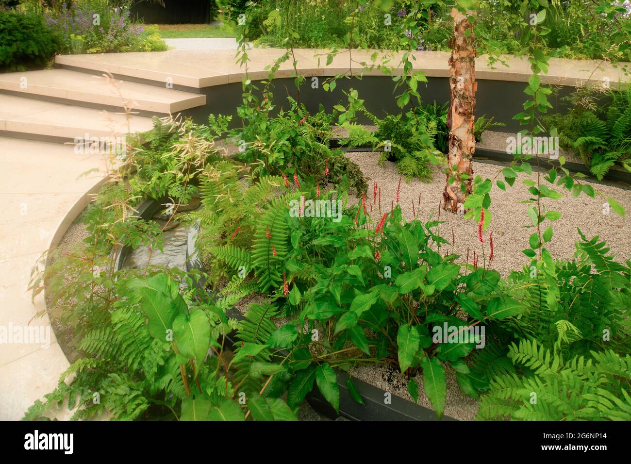 The cancer Research UK Legacy Garden au Hampton court Palace Garden Festival 2021 Banque D'Images