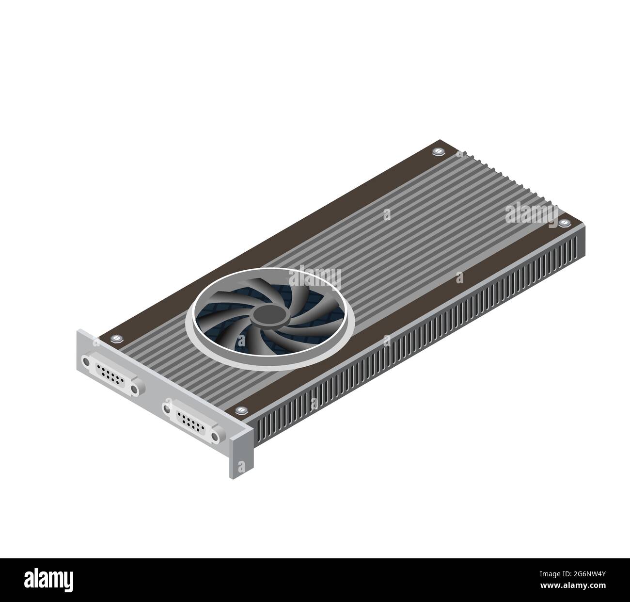 Carte vidéo unique d'équipement électronique vidéo de technologie numérique Illustration de Vecteur