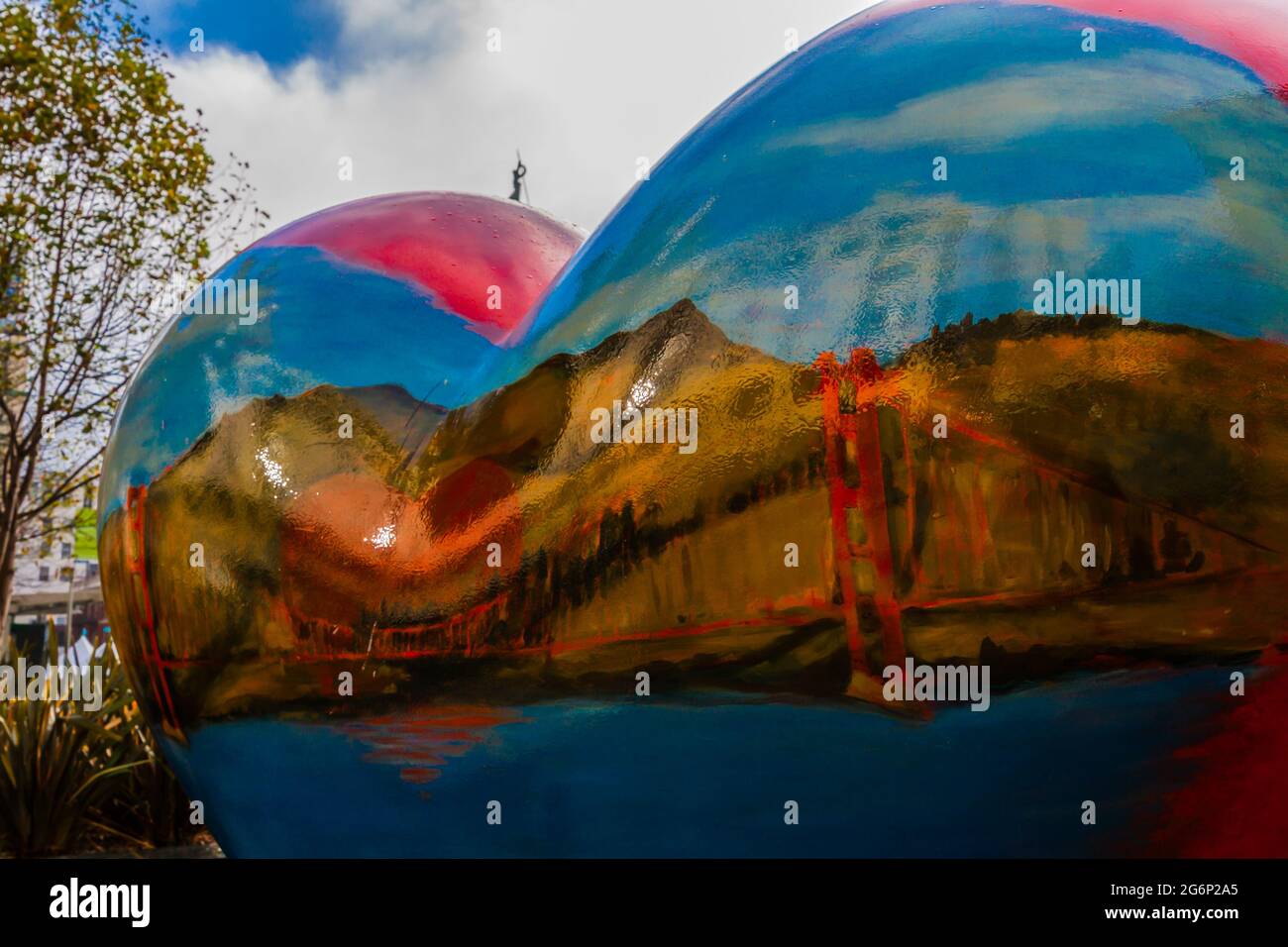 « Hearts in San Francisco », Union Square, San Francisco, Californie, États-Unis Banque D'Images