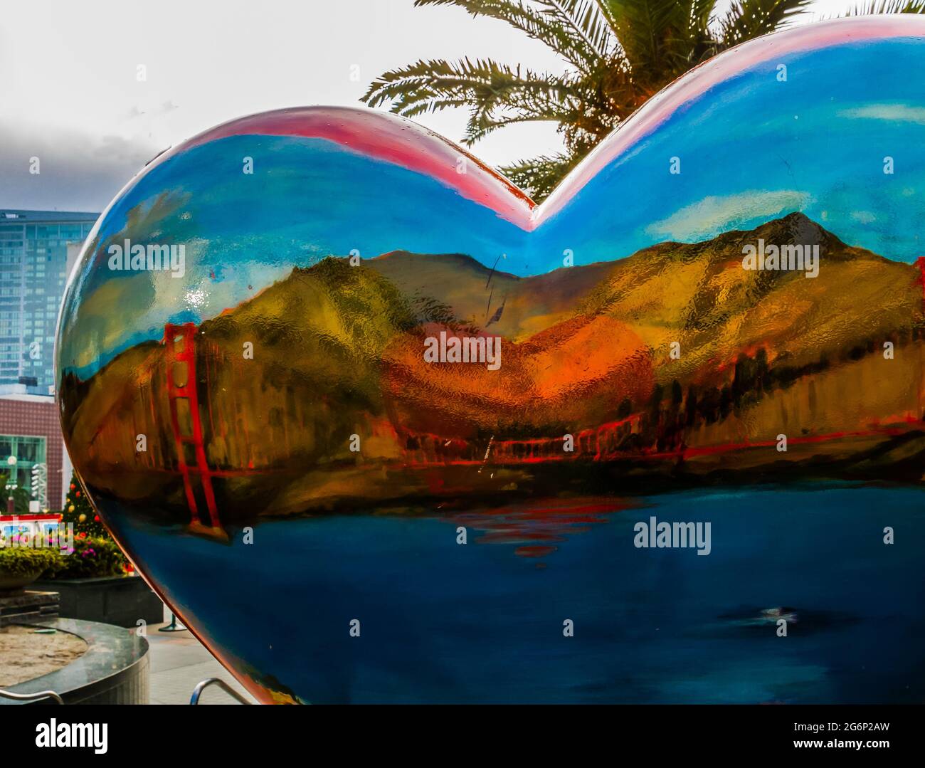 « Hearts in San Francisco », Union Square, San Francisco, Californie, États-Unis Banque D'Images