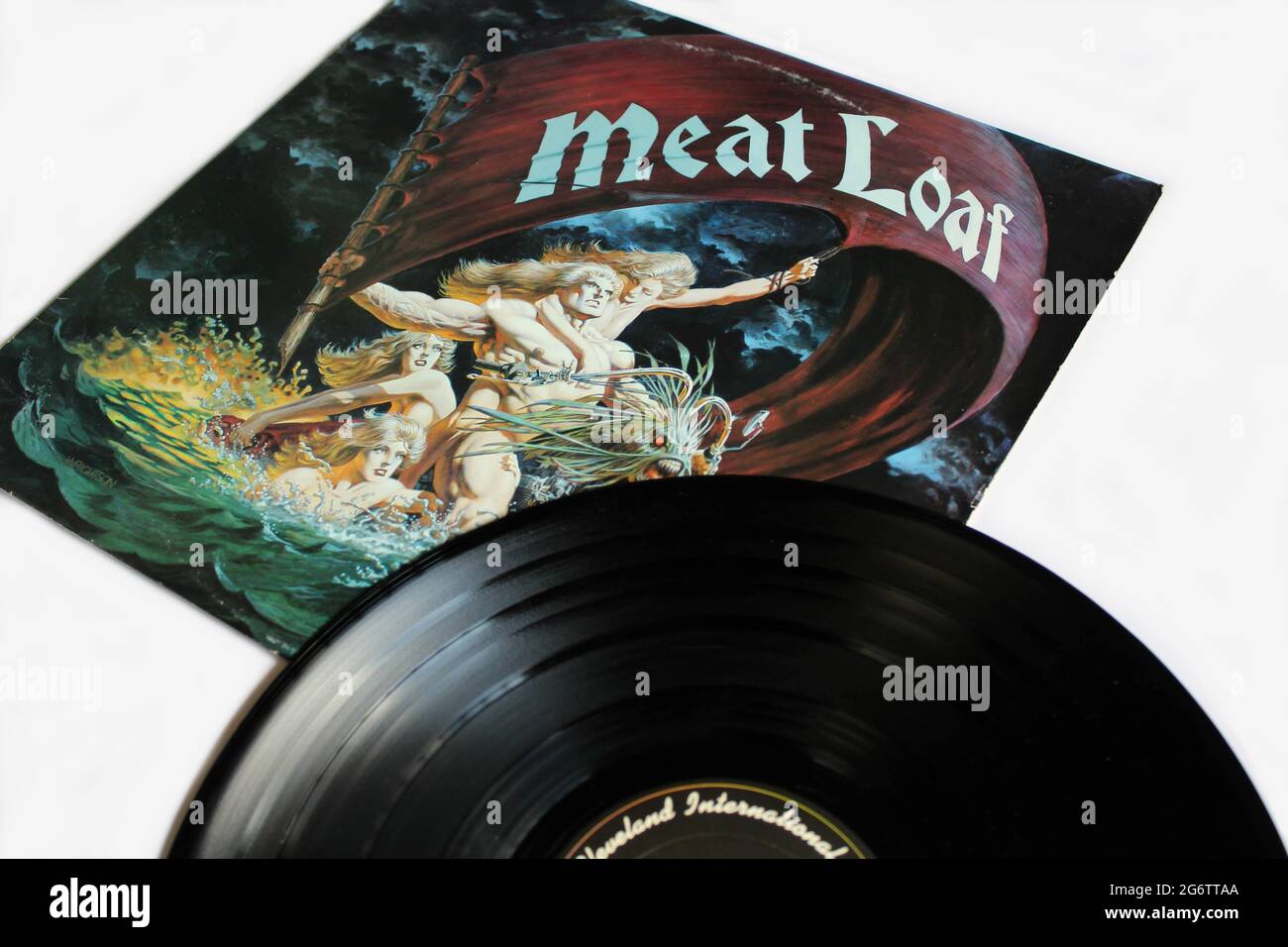 Dead Ringer est un album studio du groupe Hard Rock Meat Loaf. Michael Lee Aday, mieux connu sous le nom de Meat Loaf, est un chanteur et acteur américain. Couverture de l'album Banque D'Images