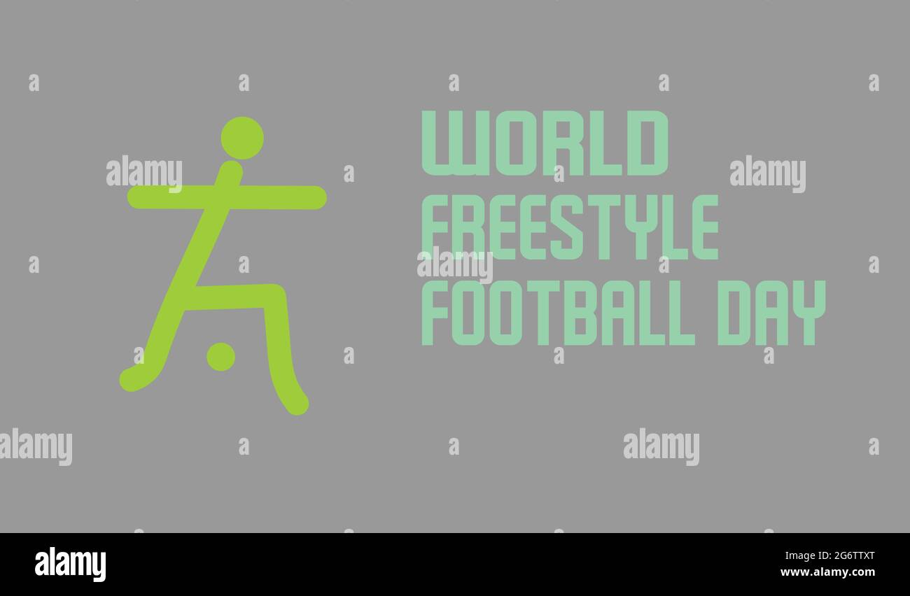 Modèle vectoriel de la Journée mondiale de football Freestyle Illustration de Vecteur