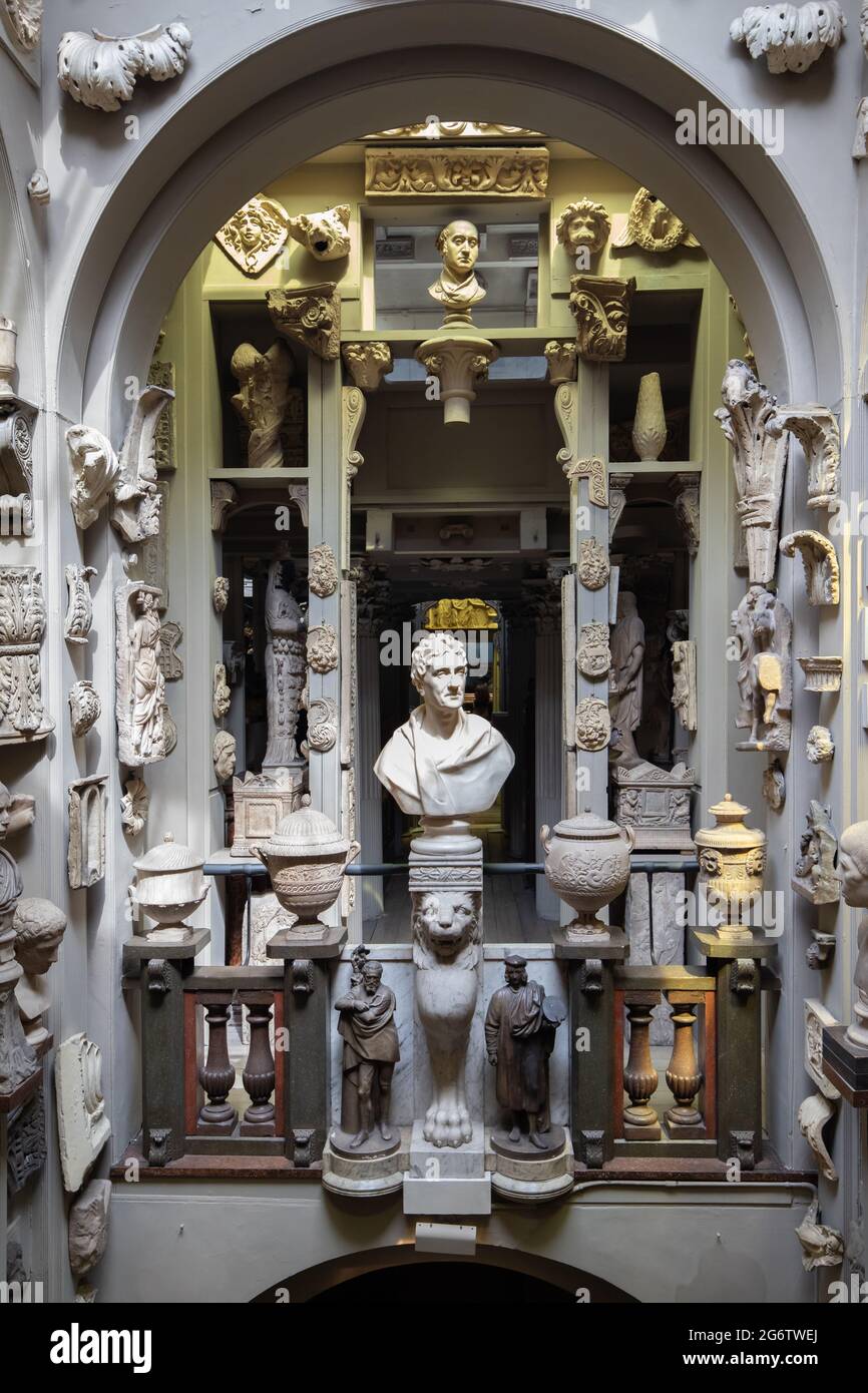 Sir John Soane's Museum, Londres, Royaume-Uni Banque D'Images