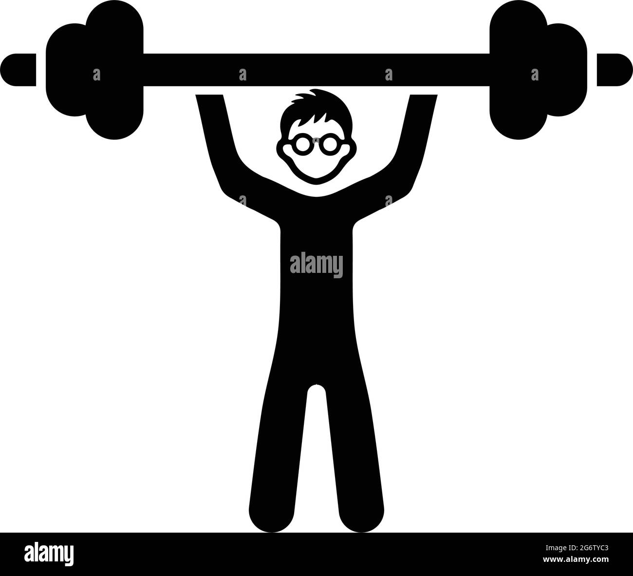 Icône entraînement, gym, exercice - fichier EPS vectoriel simple et modifiable. Illustration de Vecteur