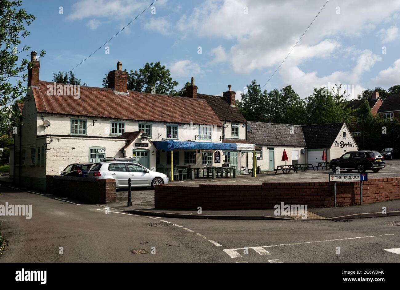 The Beehive pub, Curdworth, Warwickshire, Angleterre, Royaume-Uni Banque D'Images