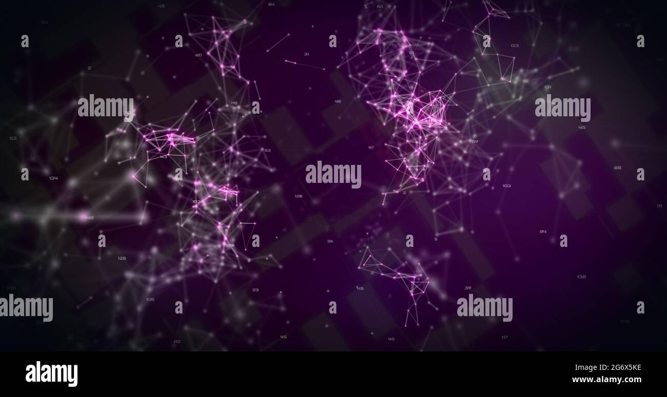 Lecteur de code QR par rapport au réseau de connexions Banque D'Images