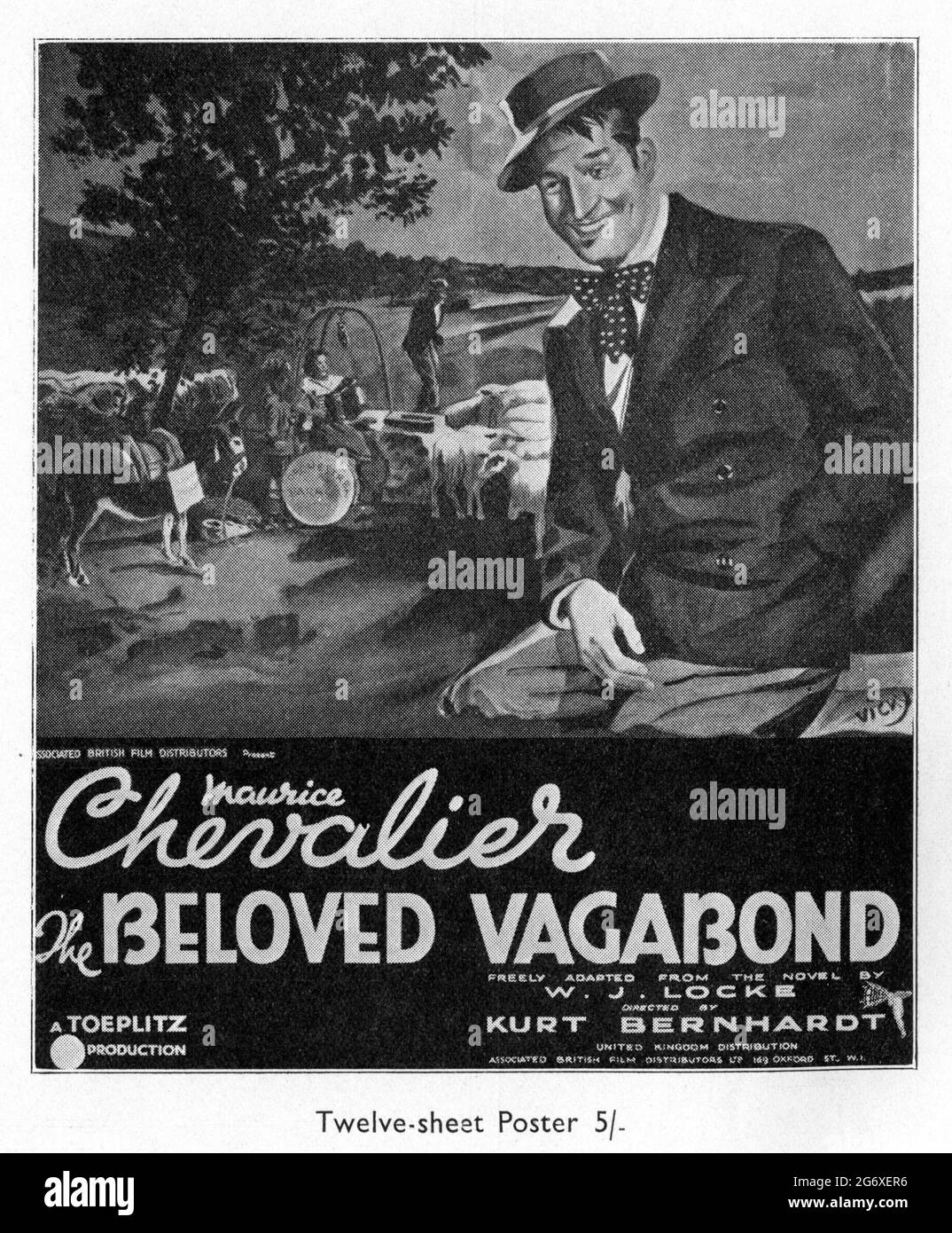 MAURICE CHEVALIER MARGARET LOCKWOOD et DESMOND TESTEUR dans LE TRÈS AIMÉ VAGABOND 1936 réalisateur CURTIS BERNHARDT aka KURT BERNHARDT librement adapté de roman par William J. Locke Toeplitz Productions Ltd. / associés British film distributeurs (A.B.F.D.) Banque D'Images