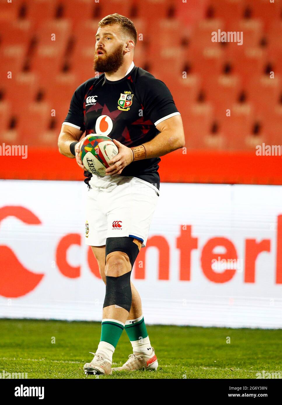 Luke Cowan-Dickie des Lions britanniques et irlandais lors du match de la série Lions de Castle Lager au Emirates Airline Park à Johannesburg, en Afrique du Sud. Date de la photo: Mercredi 7 juillet 2021. Banque D'Images