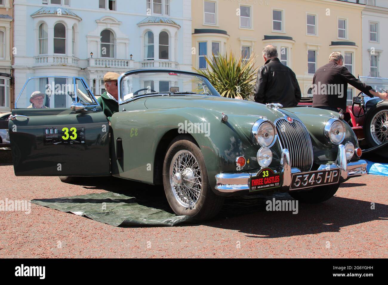 Les trois châteaux gallois classique rallye promenade Llandudno. Le rallye a lieu sur quatre jours et couvre environ 500 miles dans le nord du pays de Galles Banque D'Images