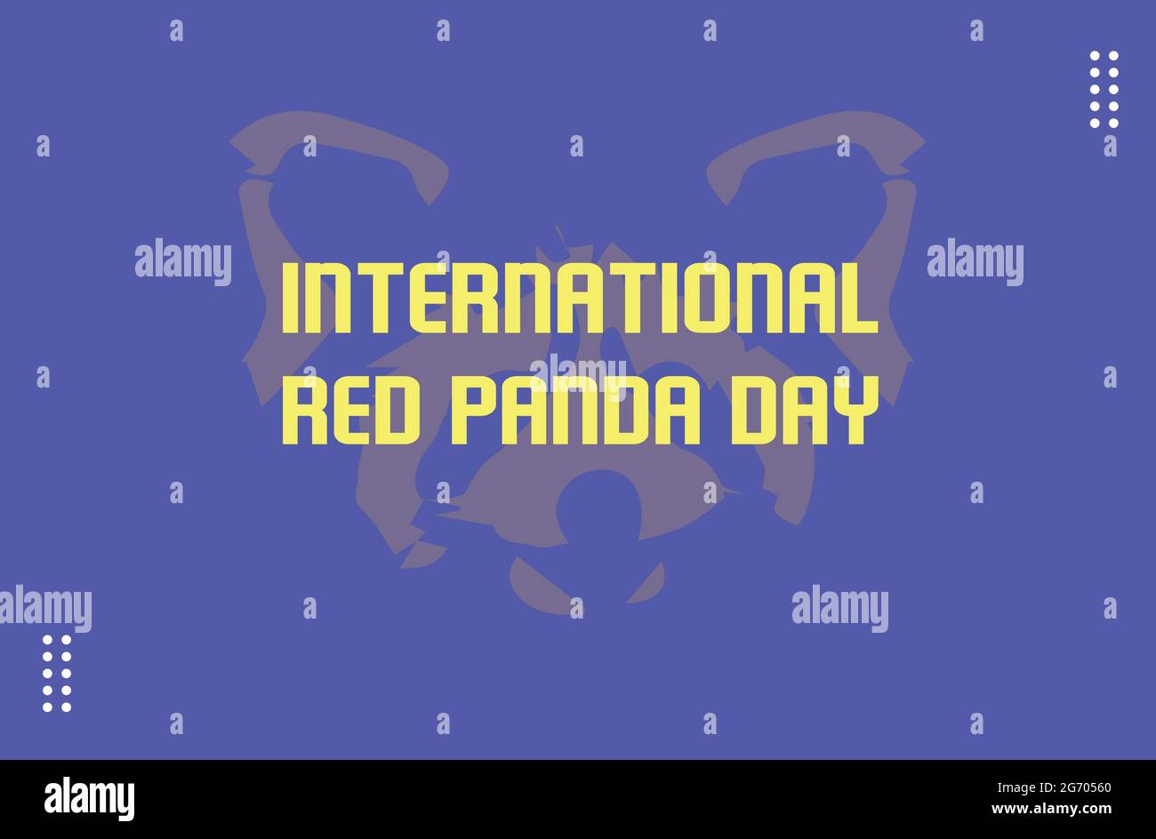 Modèle vectoriel international Red Panda Day Illustration de Vecteur