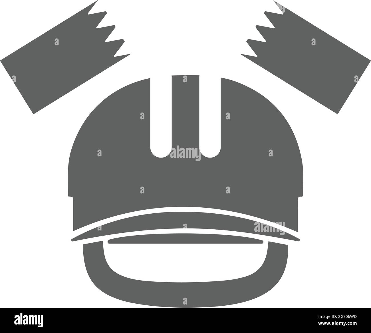 Casse, brique, casque, icône de casque - utilisation à des fins commerciales, médias imprimés, Web ou tout type de projets de conception. Fichier EPS vectoriel. Illustration de Vecteur