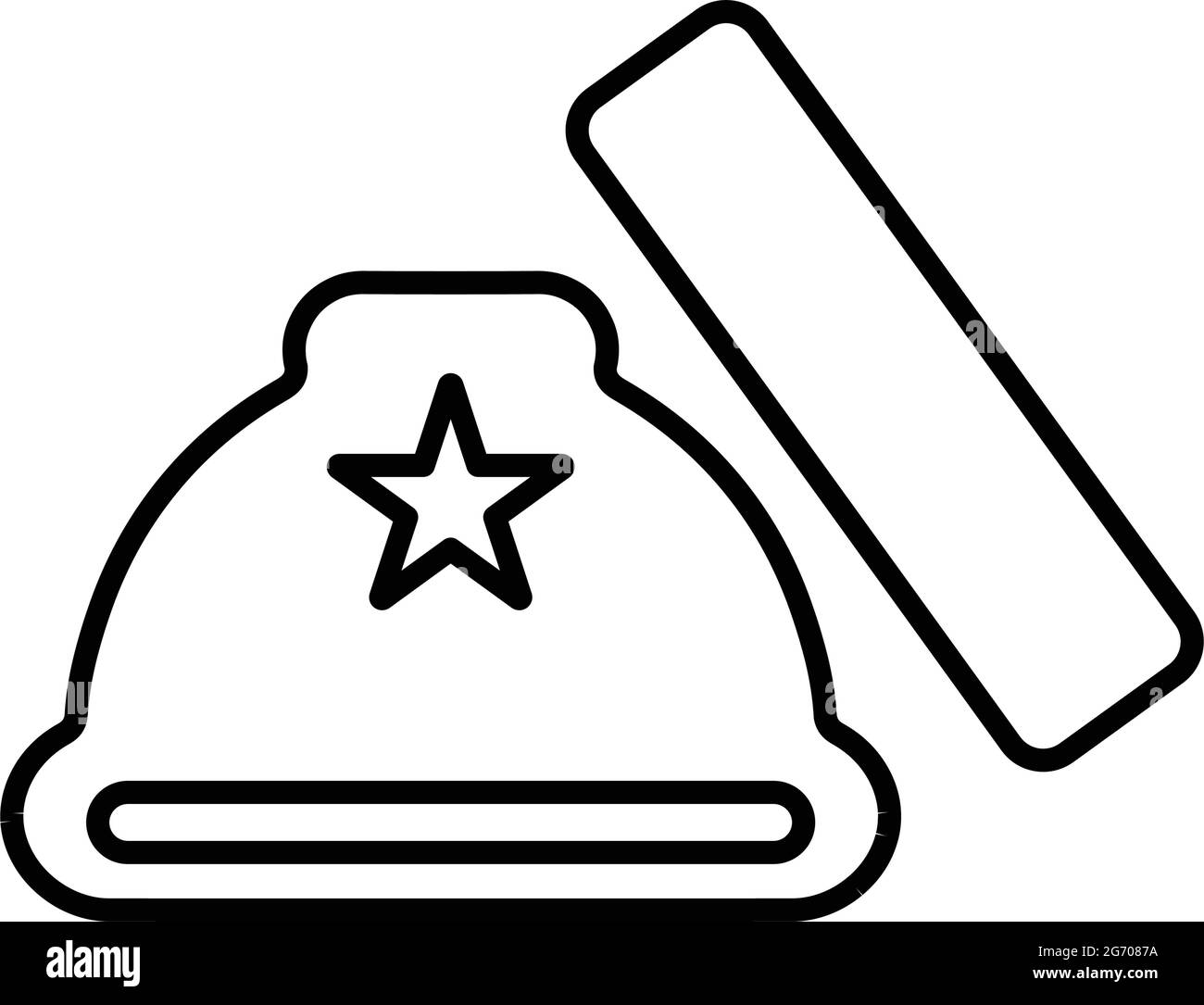 Casque, sécurité, icône en brique - parfait pour la conception et le développement de sites Web, de fichiers imprimés et de présentations, de supports promotionnels et bien plus encore. Illustration de Vecteur