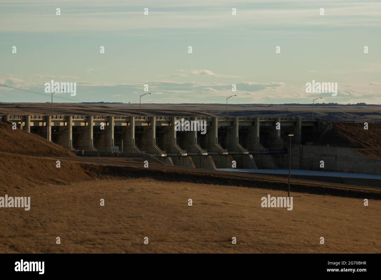 Barrage Gardiner en Saskatchewan, Canada Banque D'Images