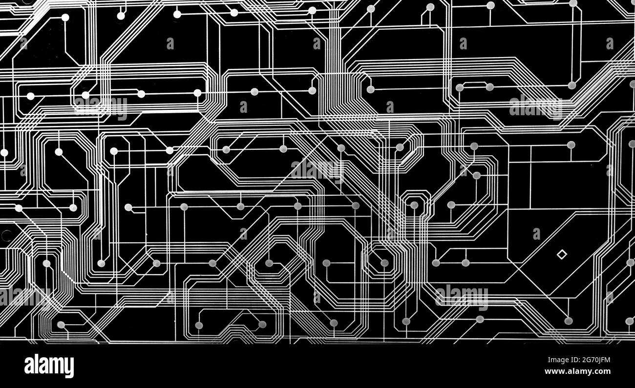 détail d'un circuit électrique Banque D'Images