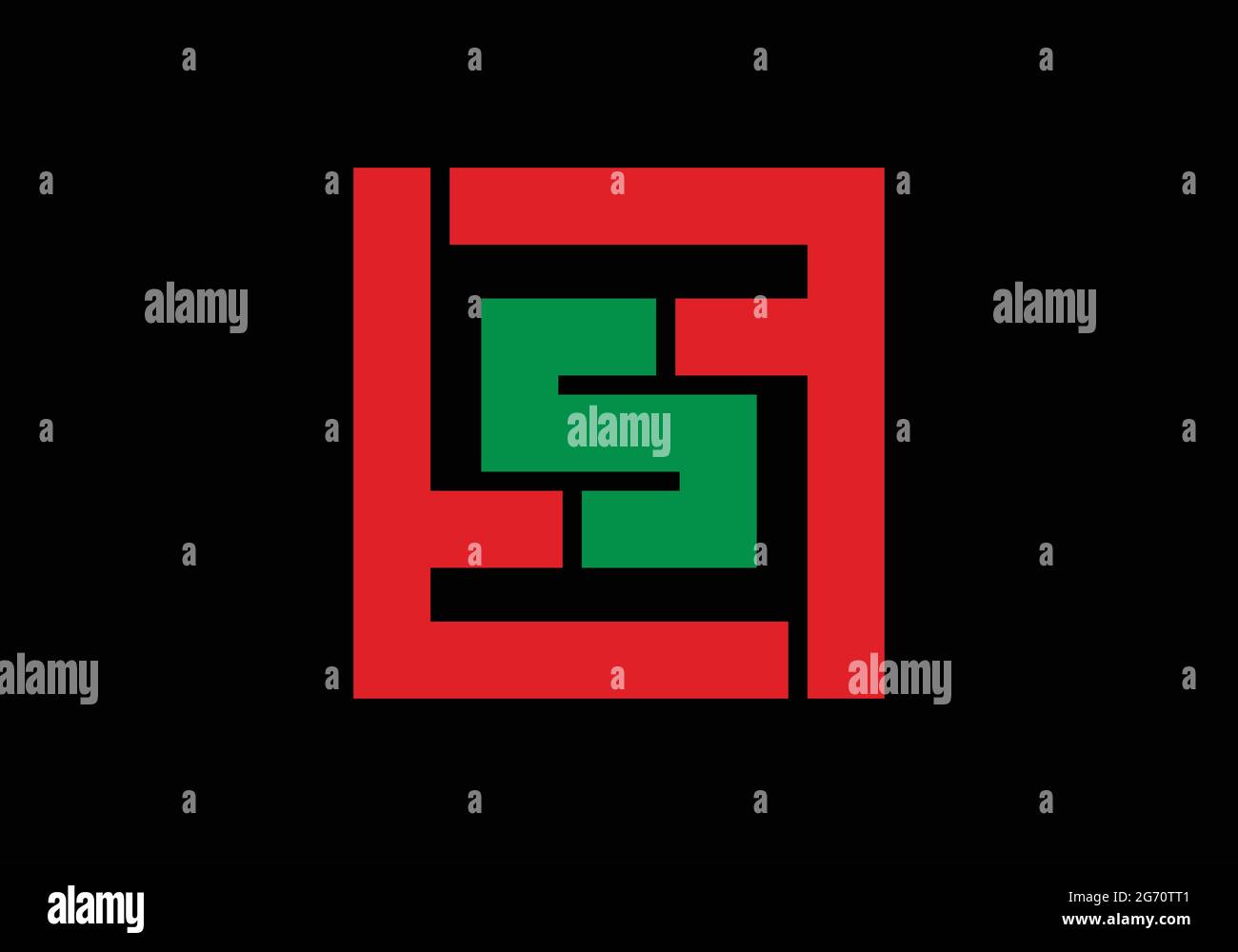 Premier monogramme lettre FSF logo Design Vector Template F S F lettre logo Design FSF Capital logo Design Illustration de Vecteur