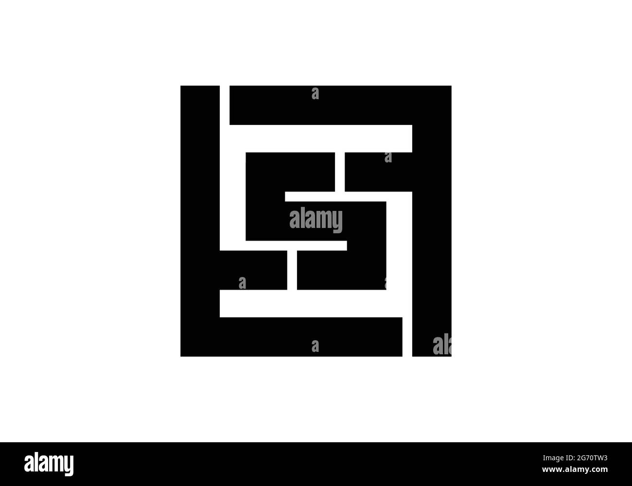 Premier monogramme lettre FSF logo Design Vector Template F S F lettre logo Design FSF Capital logo Design Illustration de Vecteur