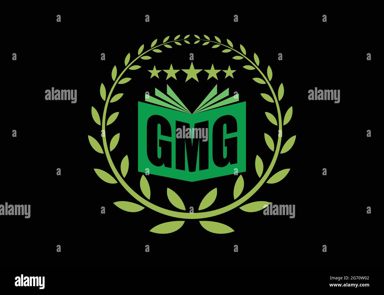 Lettre initiale du monogramme modèle de scénario de logo GMG lettre de GMG logo Design GMG logo Design pour vous Illustration de Vecteur