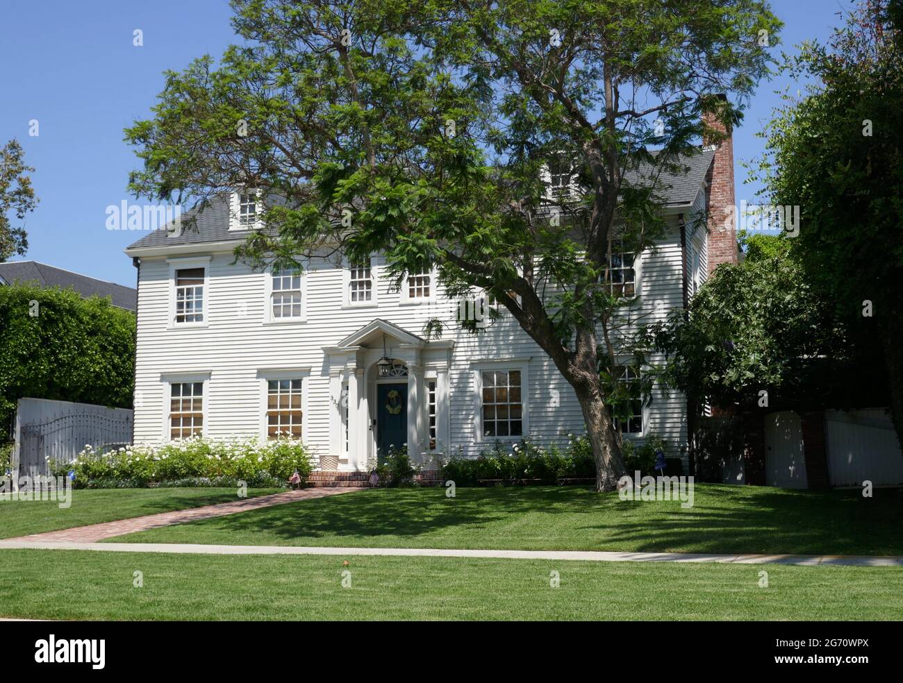 Los Angeles, Californie, États-Unis 9 juillet 2021 UNE vue générale de l'atmosphère de la beauté américaine tournage lieu maison/maison au 330 S. Windsor Blvd le 9 juillet 2021 à Los Angeles, Californie, États-Unis. Photo par Barry King/Alay stock photo Banque D'Images