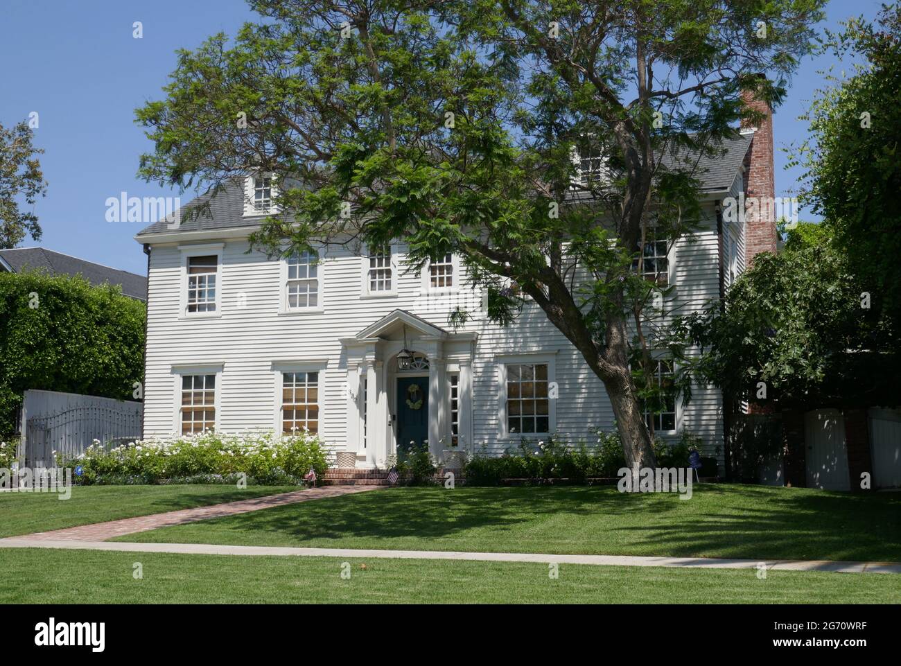 Los Angeles, Californie, États-Unis 9 juillet 2021 UNE vue générale de l'atmosphère de la beauté américaine tournage lieu maison/maison au 330 S. Windsor Blvd le 9 juillet 2021 à Los Angeles, Californie, États-Unis. Photo par Barry King/Alay stock photo Banque D'Images