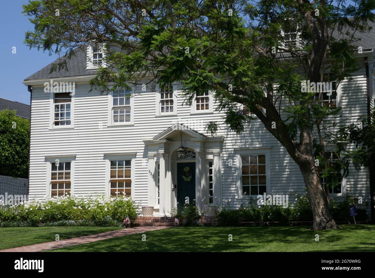 Los Angeles, Californie, États-Unis 9 juillet 2021 UNE vue générale de l'atmosphère de la beauté américaine tournage lieu maison/maison au 330 S. Windsor Blvd le 9 juillet 2021 à Los Angeles, Californie, États-Unis. Photo par Barry King/Alay stock photo Banque D'Images