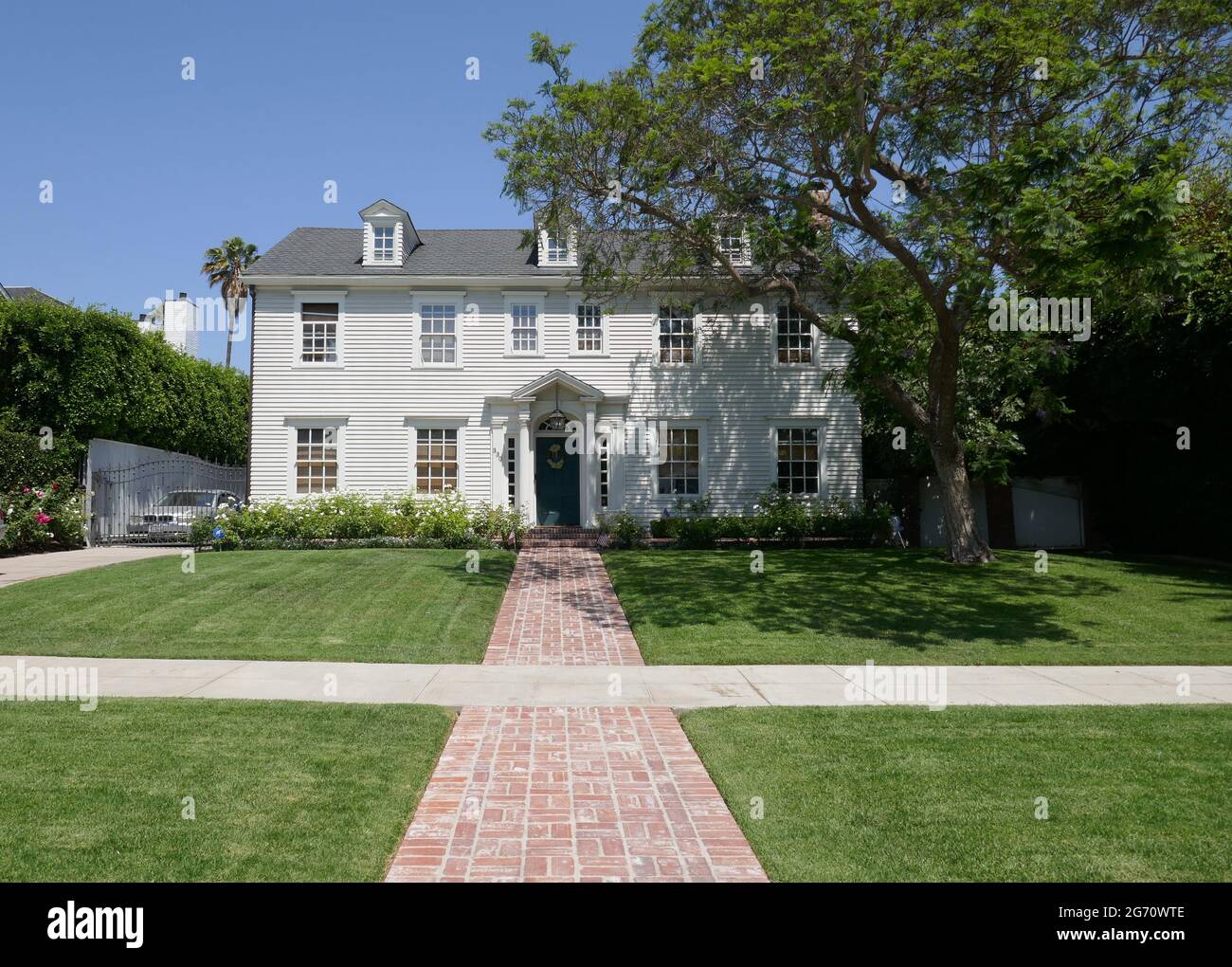 Los Angeles, Californie, États-Unis 9 juillet 2021 UNE vue générale de l'atmosphère de la beauté américaine tournage lieu maison/maison au 330 S. Windsor Blvd le 9 juillet 2021 à Los Angeles, Californie, États-Unis. Photo par Barry King/Alay stock photo Banque D'Images